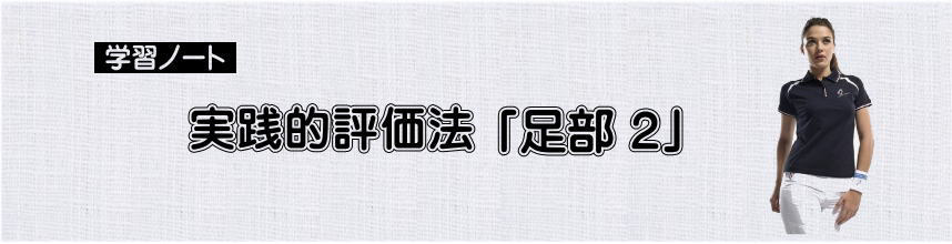 小柳手技療法の学習　評価法　足の観察