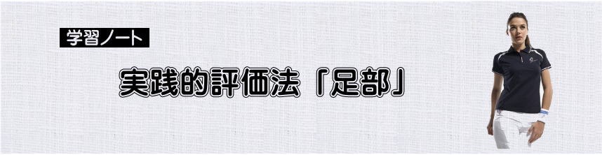 小柳手技療法の学習　評価法　足の観察